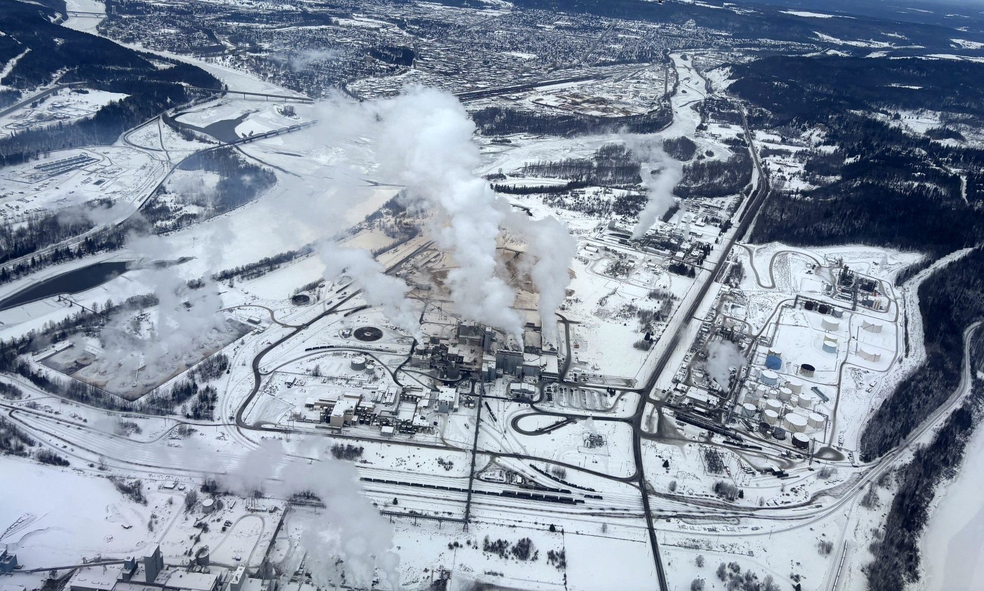 Canfor pulp mills in Prince George